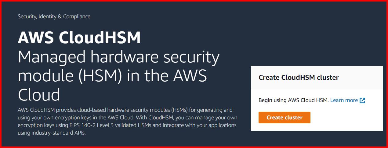 Picture showing the Create cluster button for creating the new cluster